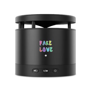 Fake Love Metal Bluetooth Speaker and Wireless Charging Pad