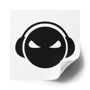 DJ Laminate Stickers Square