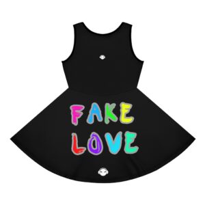 Fake Love Girls' Sleeveless Sundress