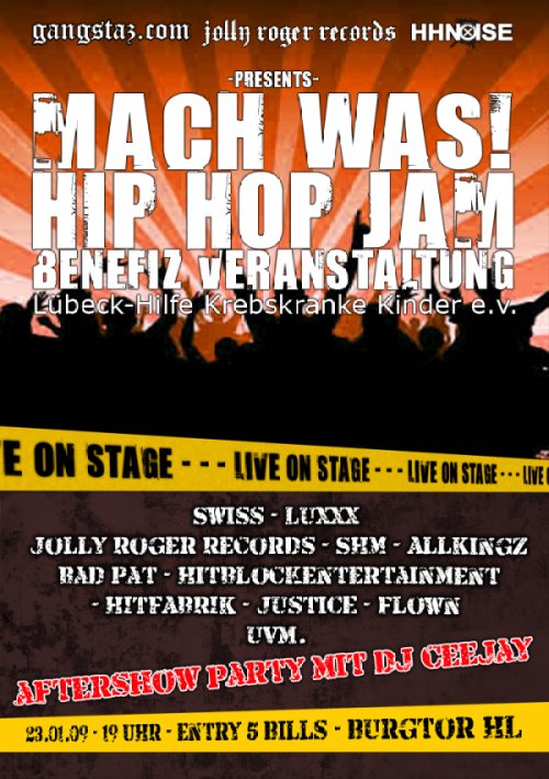 MACH WAS! HIP HOP JAM FLYER 2009