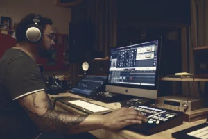 The production of Fake Love Cordoba recording Fake Love